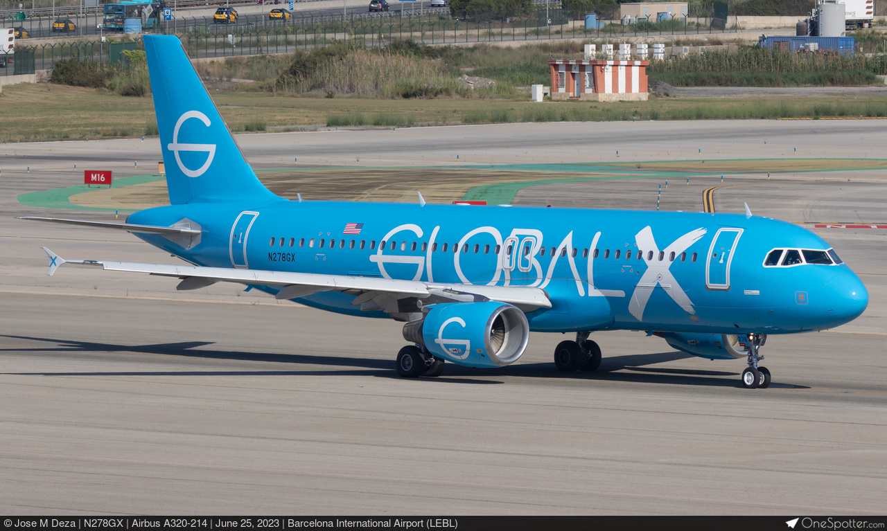N278GX - GlobalX Airlines Airbus A320-214, MSN 1954 | OneSpotter.com