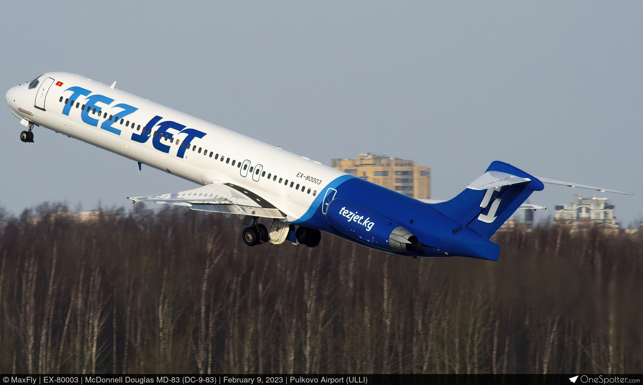 EX-80003 TezJet Air Company McDonnell Douglas MD-83 (DC-9-83), MSN