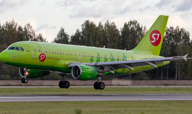 シベリアS7航空 Aviationtag A319 Airbus A319 VP-BHF | Unique Airplane Skin Tags | Aviationtag