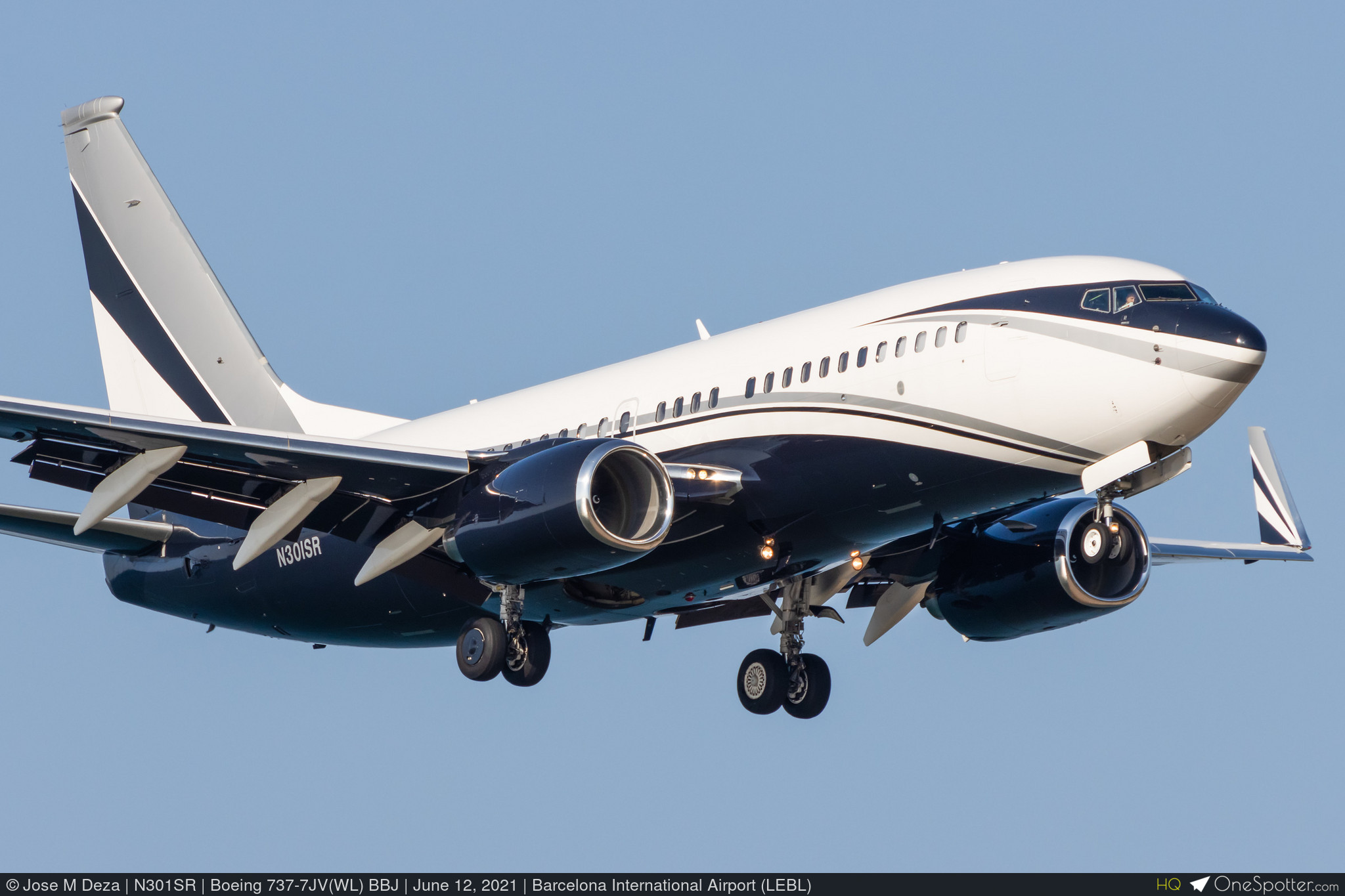 N301SR Essar Shippers & Logistics Boeing 737-7JV(WL) BBJ