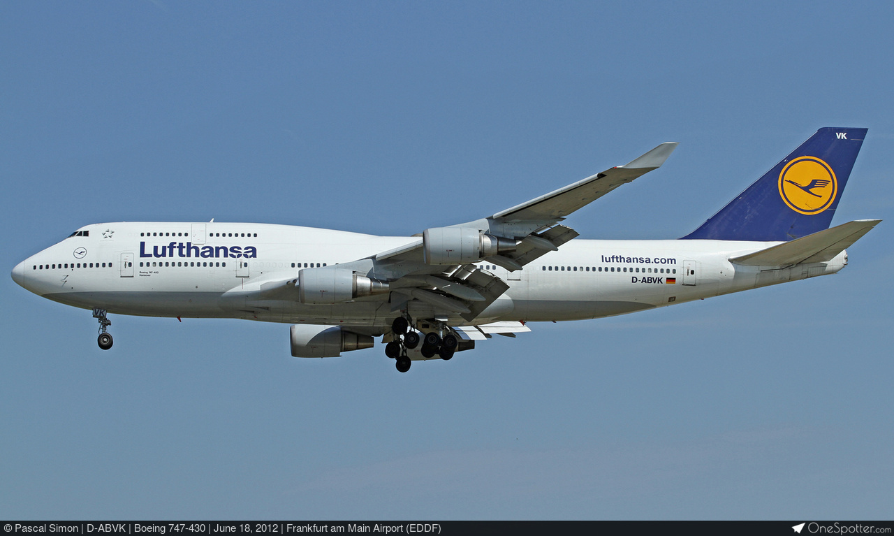 D-ABVK Lufthansa Boeing 747-430, MSN 25046 | OneSpotter.com