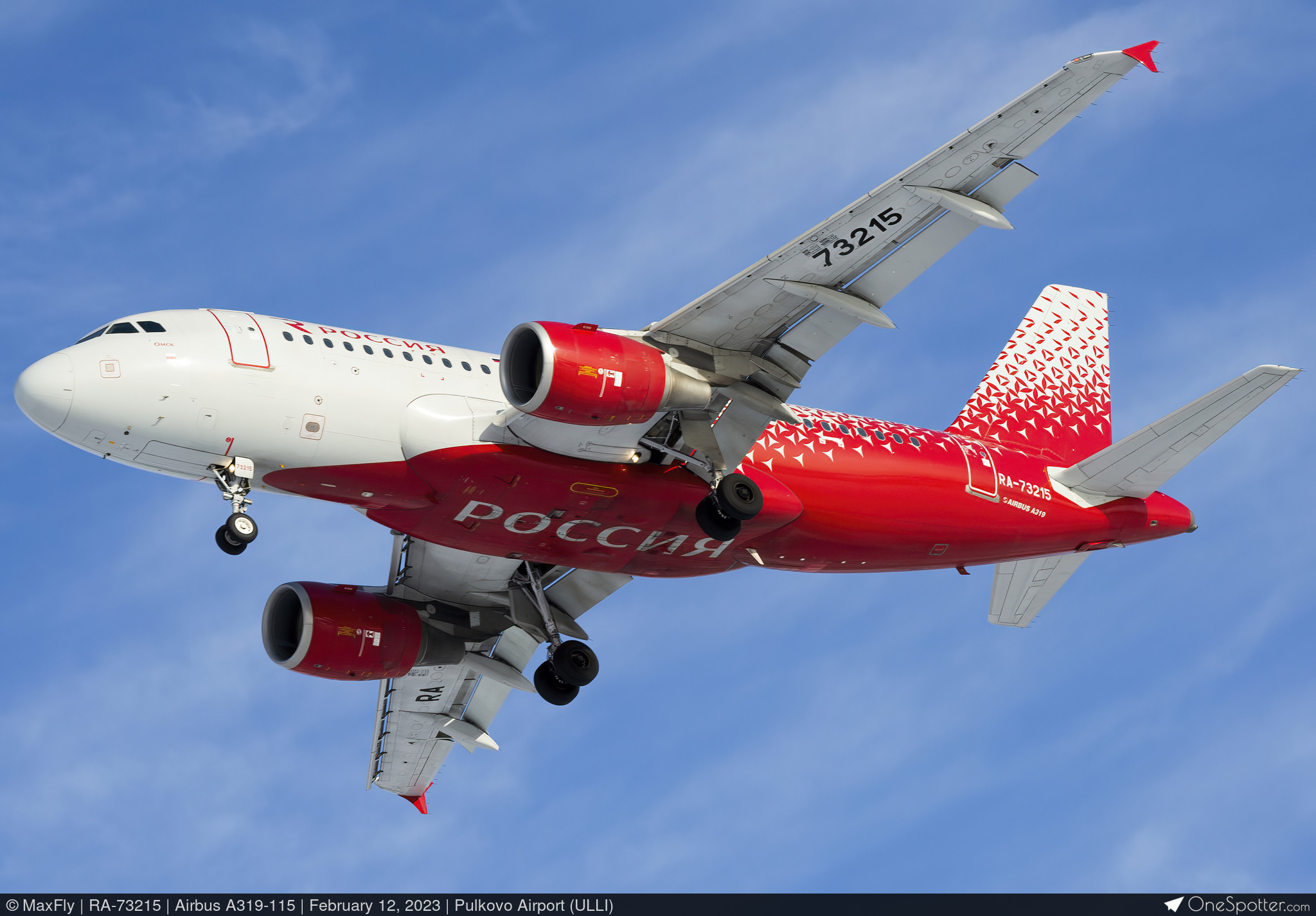 RA-73215 Rossiya - Russian Airlines Airbus A319-115, MSN 3065