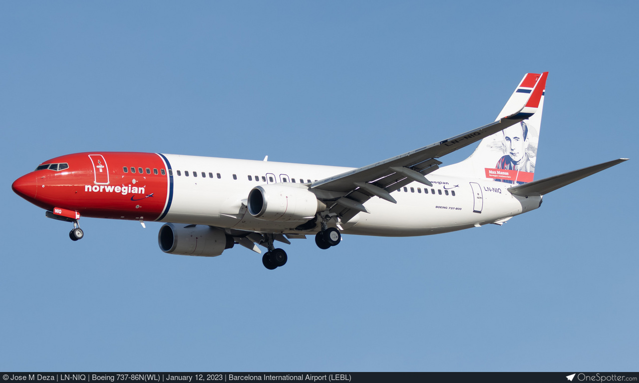 LN-NIQ - Norwegian Air Shuttle AOC Boeing 737-86N(WL), MSN 39403