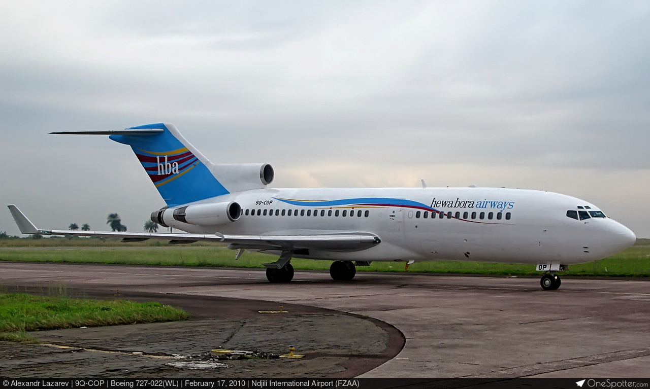 9Q-COP - Hewa Bora Airways Boeing 727-022(WL), MSN 18323