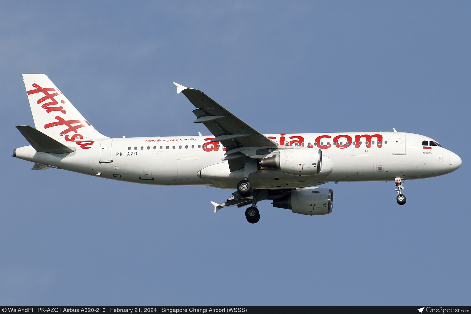 PK-AZQ Indonesia AirAsia Airbus A320-216, MSN 3875