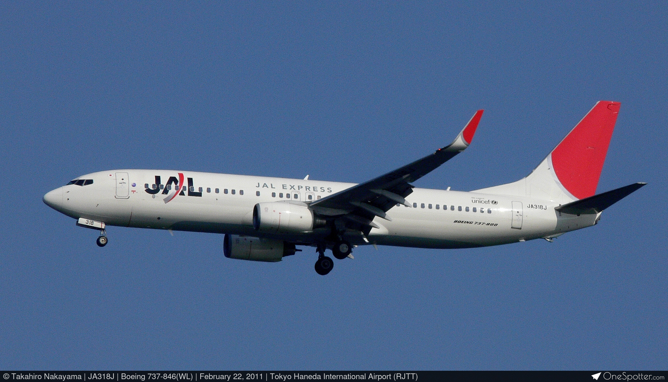 JA318J Japan Airlines Boeing 737-846(WL), MSN 35347