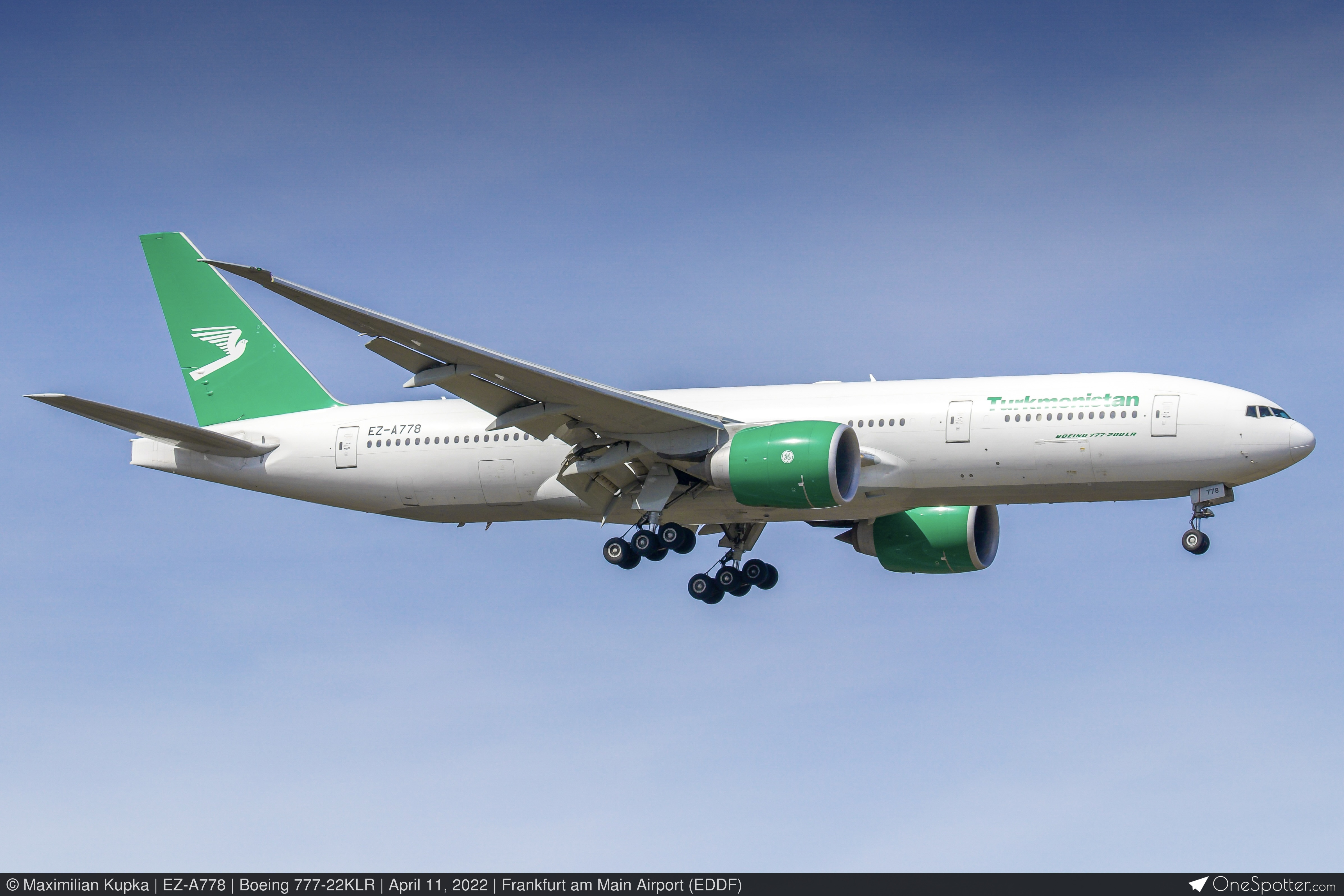 EZ-A778 - Turkmenistan Airlines Boeing 777-22KLR, MSN 42296
