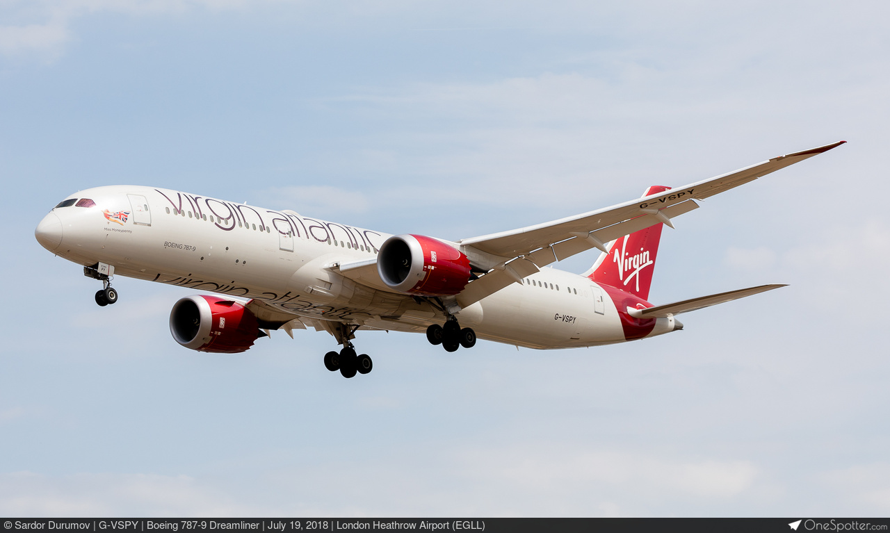 G-VSPY Virgin Atlantic Boeing 787-9 Dreamliner, MSN 37973