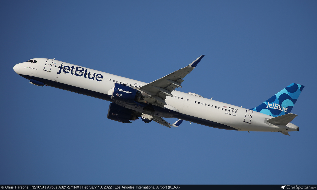 N2105J - JetBlue Airbus A321-271NX, MSN 10101 | OneSpotter.com