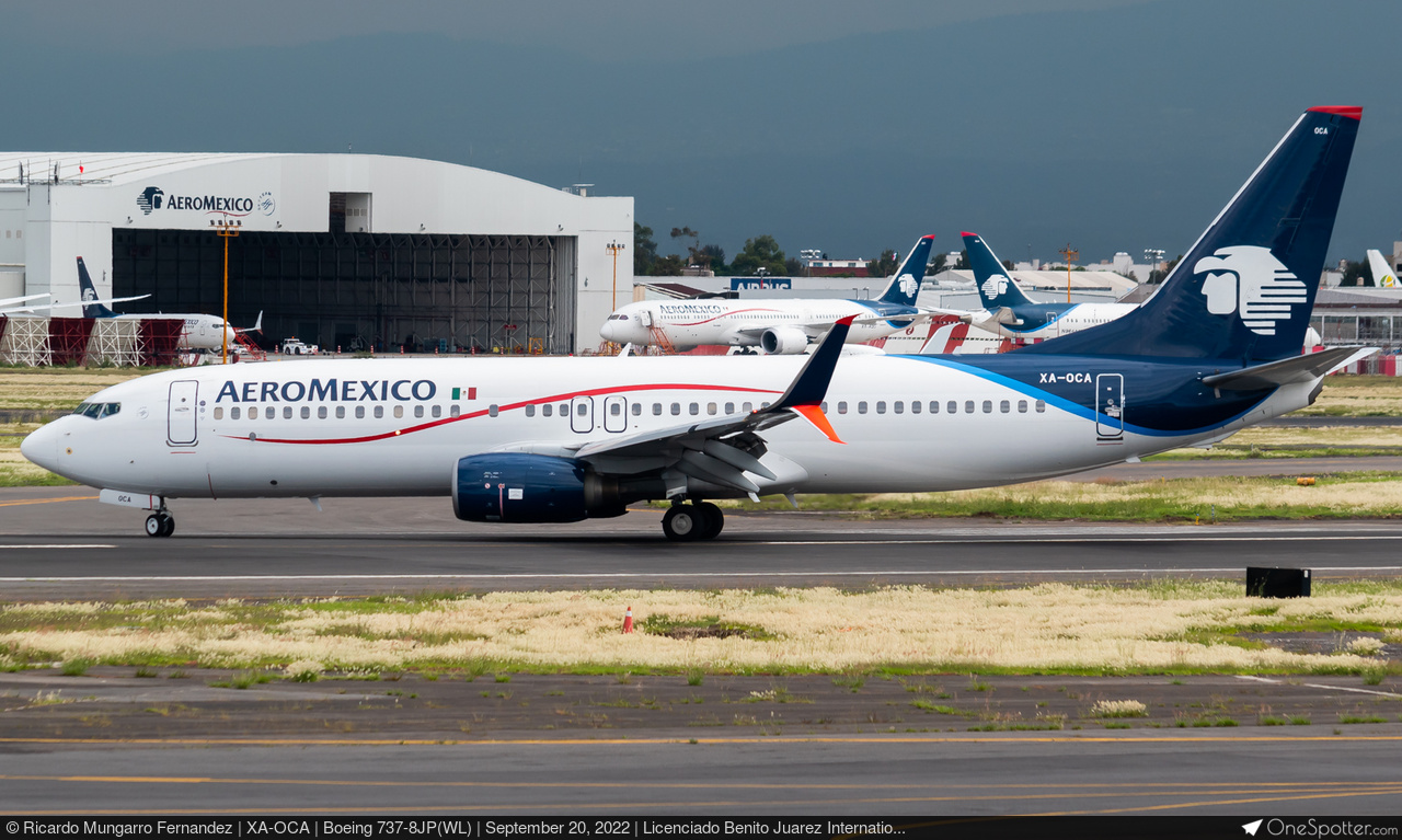 XA-OCA - Aeroméxico Boeing 737-8JP(WL), MSN 39164 | OneSpotter.com
