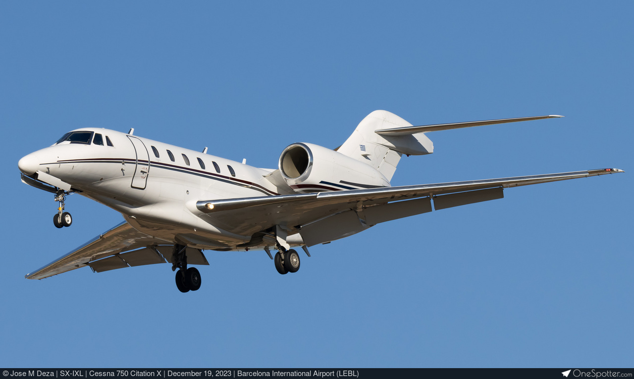 SX-IXL - Private Cessna 750 Citation X, MSN 750-0184 | OneSpotter.com
