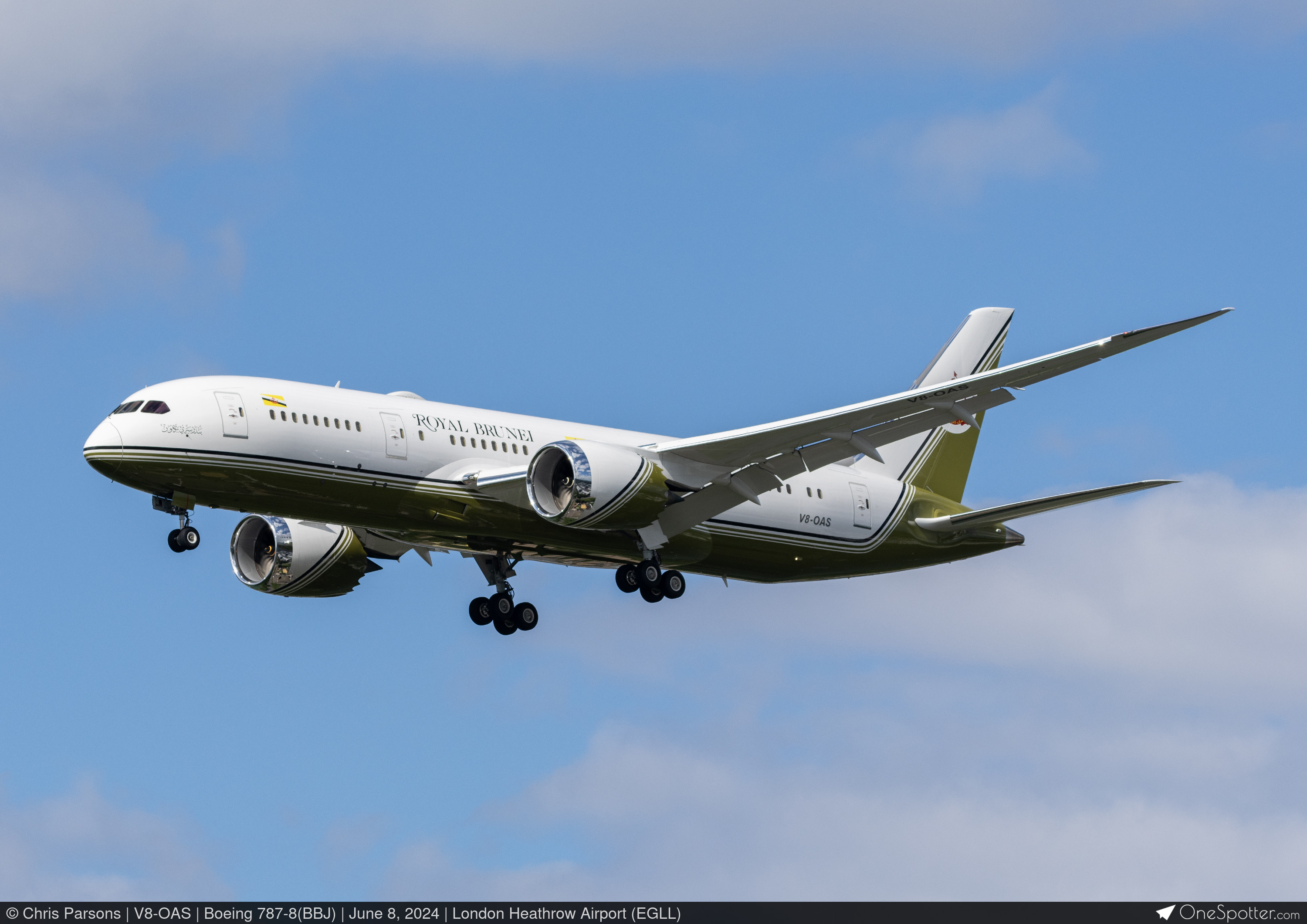 V8-OAS Brunei Government Boeing 787-8(BBJ), MSN 44572