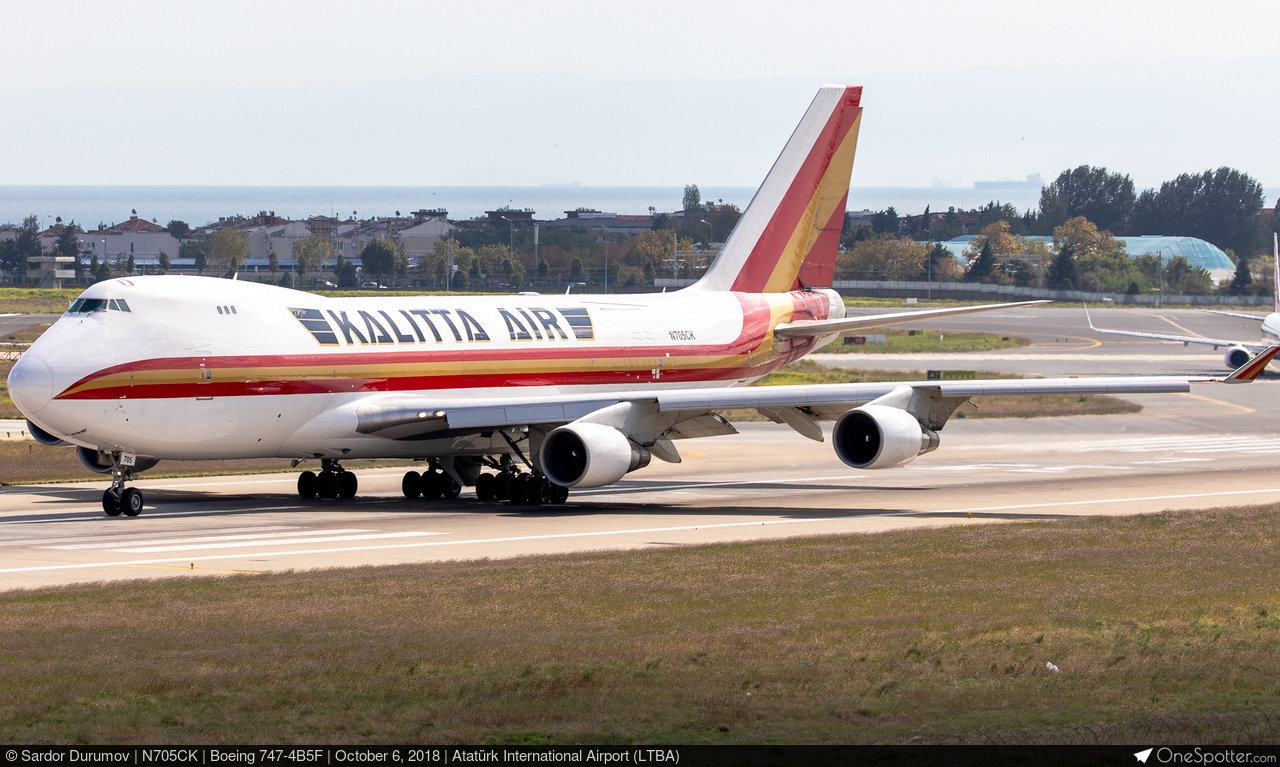 N705CK - Kalitta Air Boeing 747-4B5F, MSN 26413 | OneSpotter.com