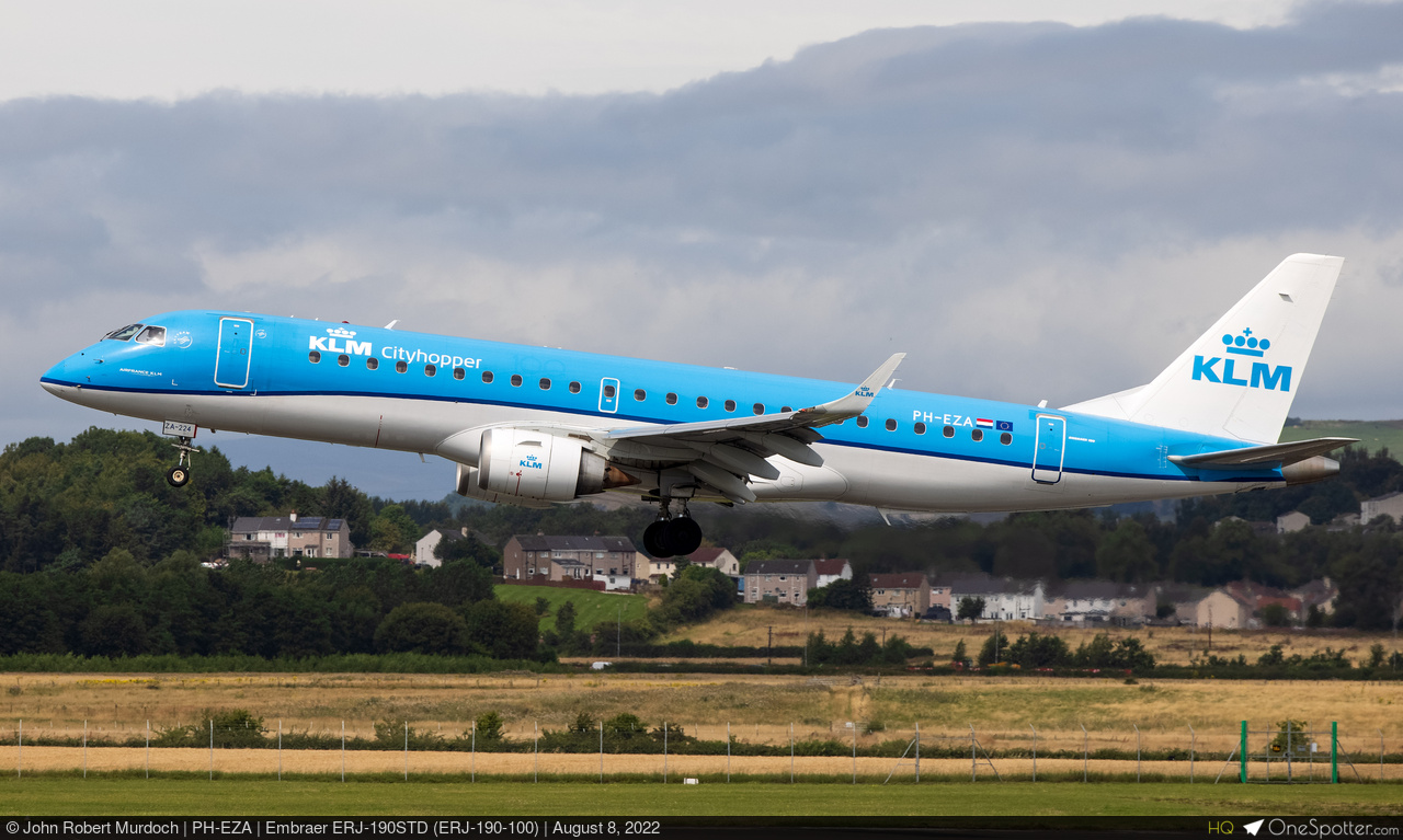 PH-EZA KLM Cityhopper Embraer ERJ-190STD (ERJ-190-100), MSN