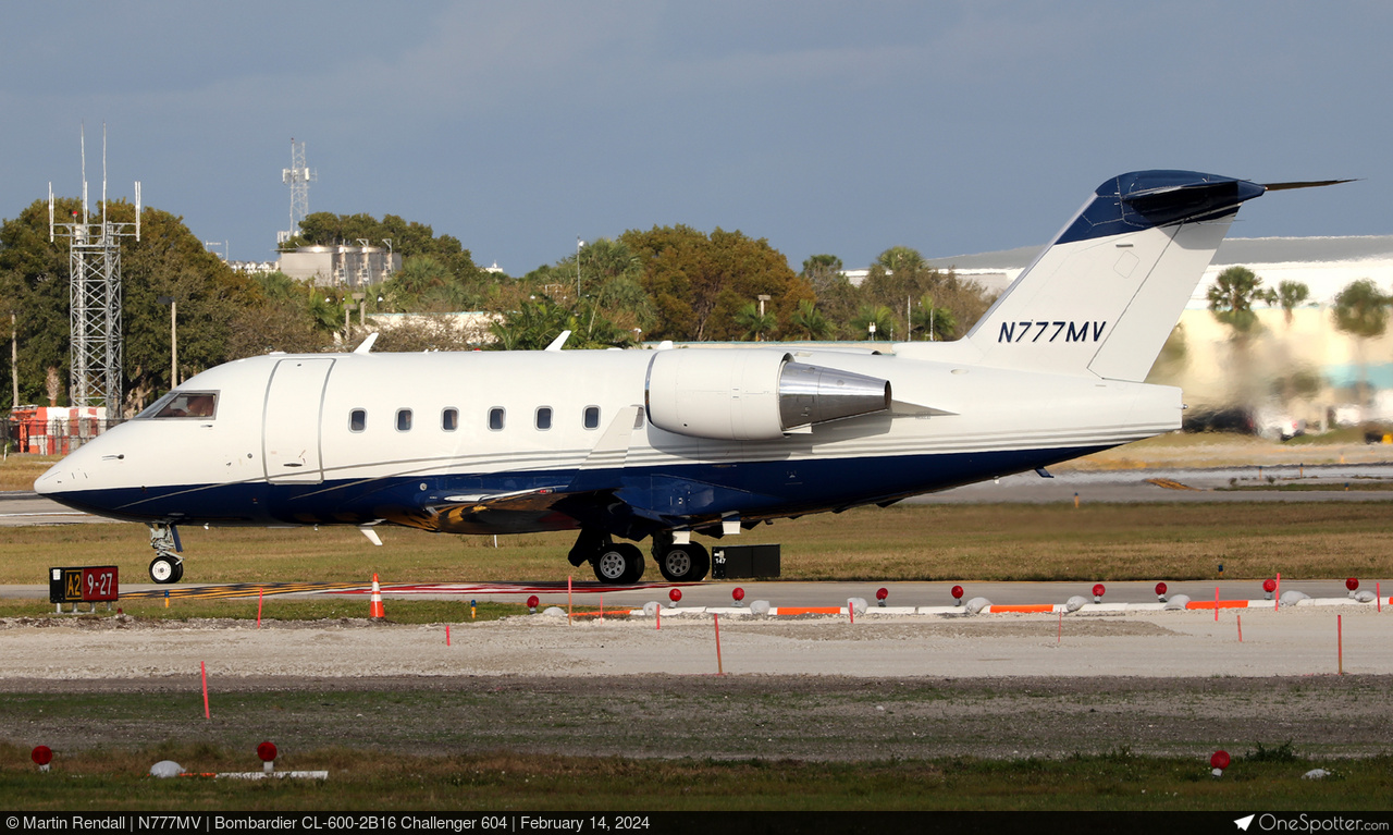 N777MV - ADM Prime LLC Bombardier CL-600-2B16 Challenger 604, MSN