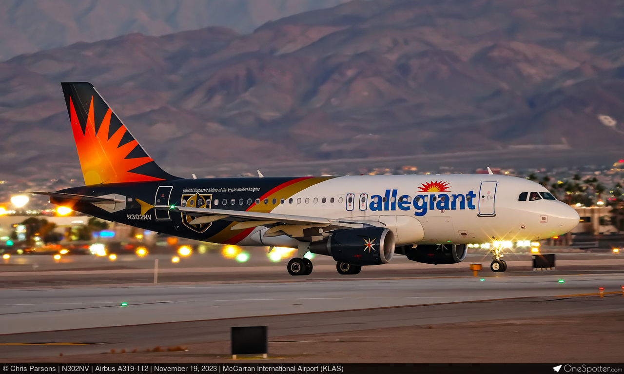 N302NV Allegiant Air Airbus A319-112, MSN 2387 | OneSpotter.com