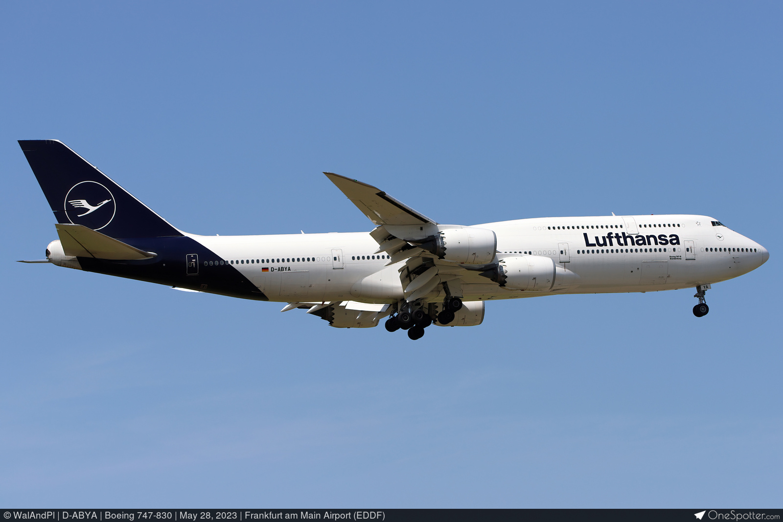 D-ABYA Lufthansa Boeing 747-830, MSN 37827 | OneSpotter.com