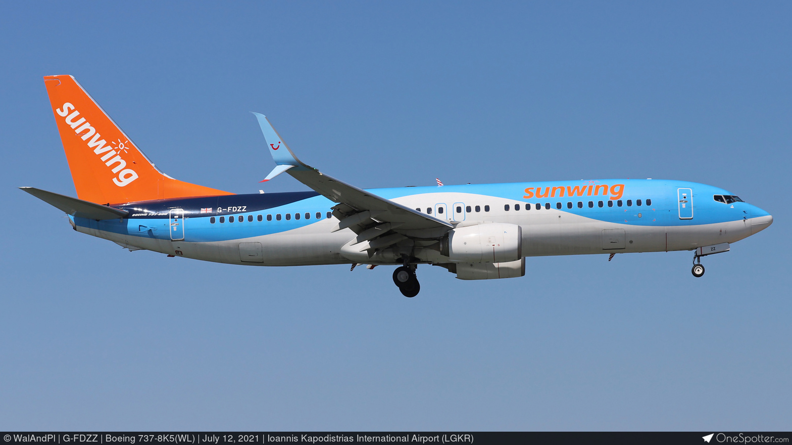 G-FDZZ TUI Airways Boeing 737-8K5(WL), MSN 37262 | OneSpotter.com