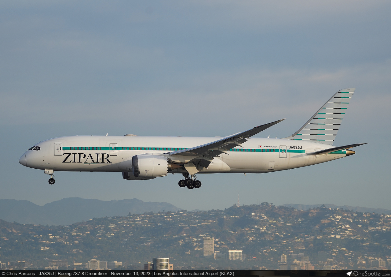 JA825J - ZIPAIR Tokyo Boeing 787-8 Dreamliner, MSN 34835
