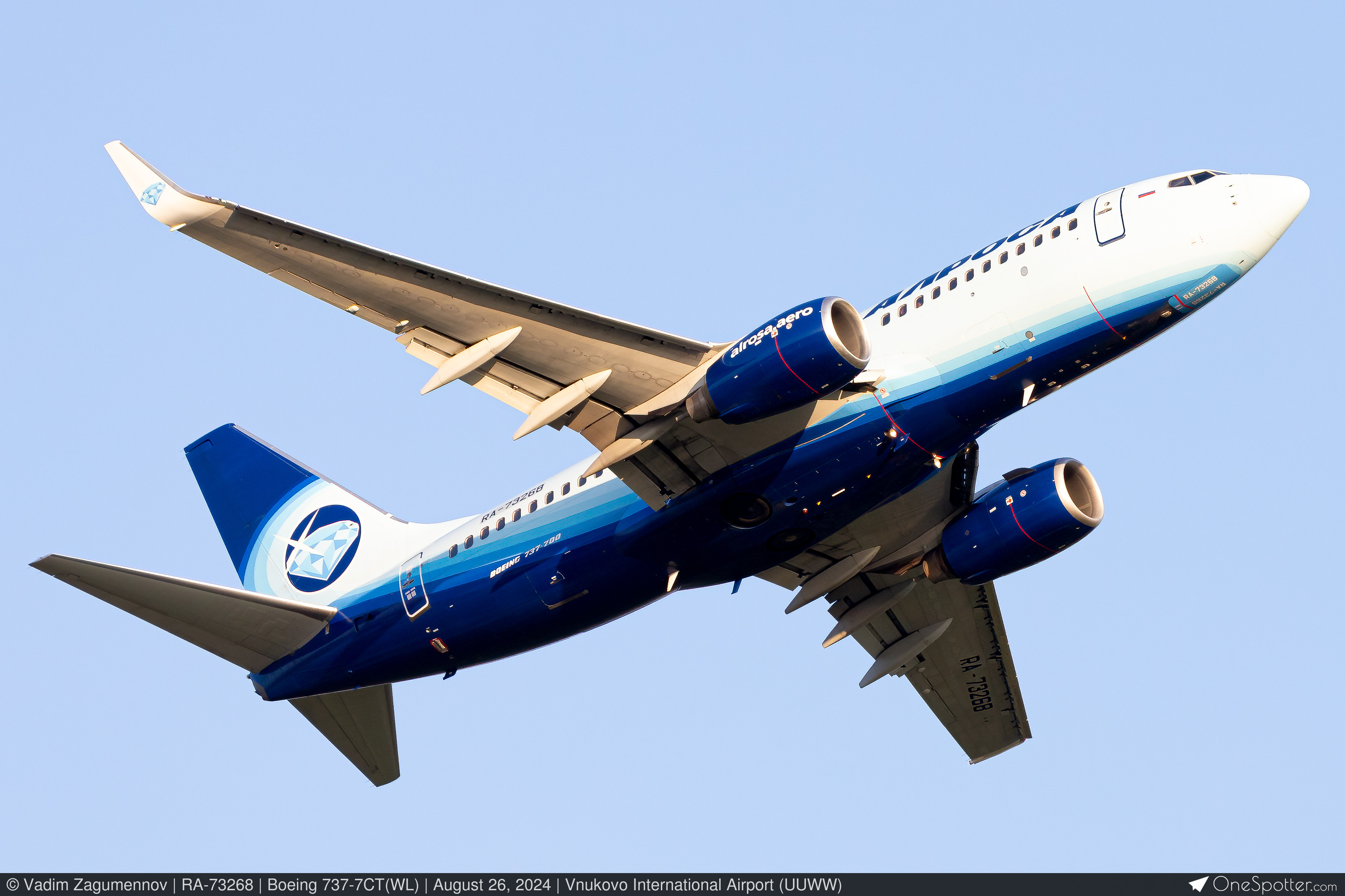 RA-73268 - Alrosa Avia Boeing 737-7CT(WL), MSN 37421 | OneSpotter.com