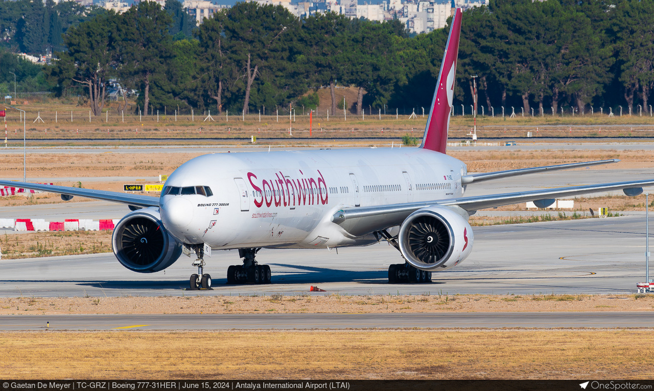 TC-GRZ - Southwind Airlines Boeing 777-31HER, MSN 33501
