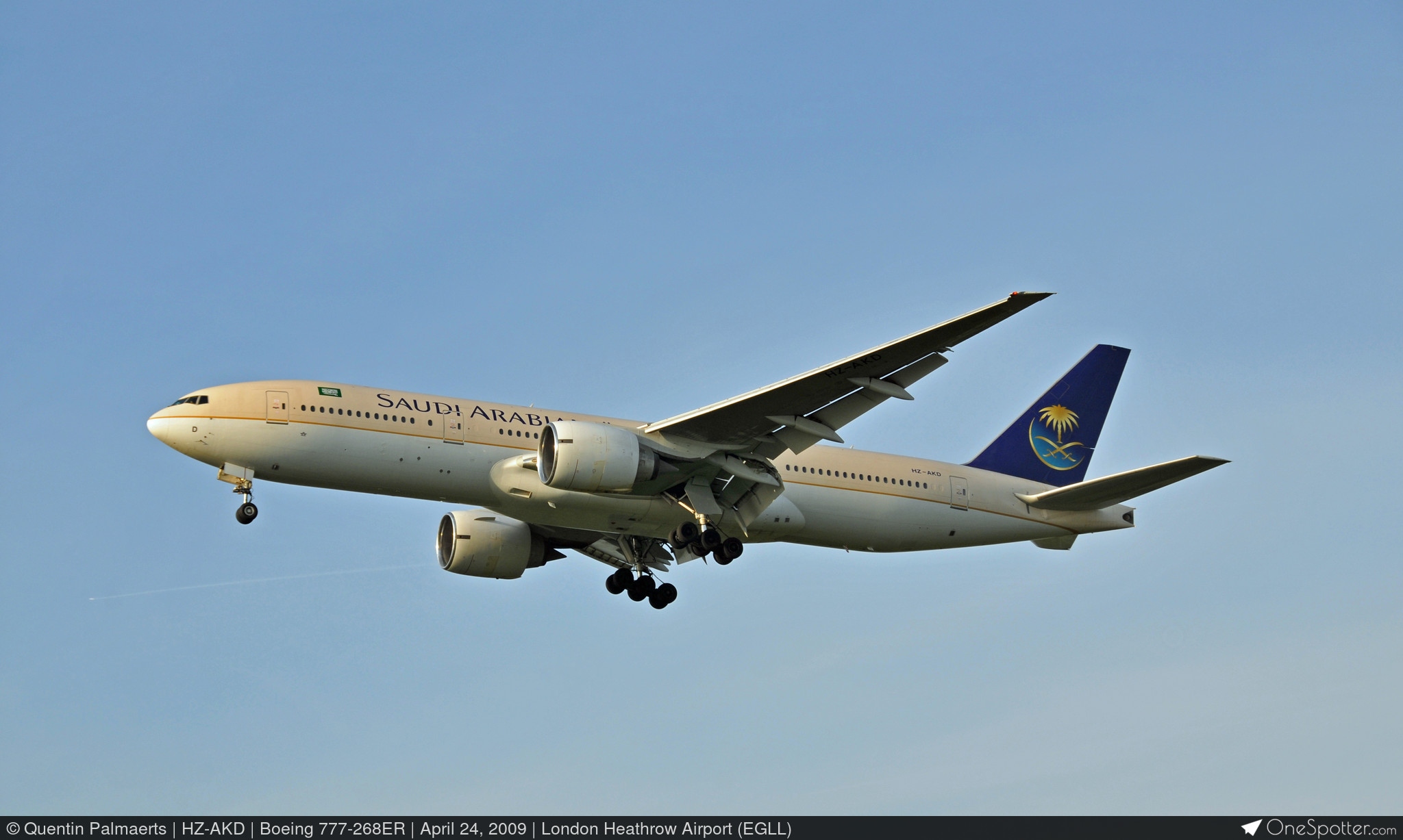 HZ-AKD Saudi Arabian Airlines Boeing 777-268ER, MSN 28347