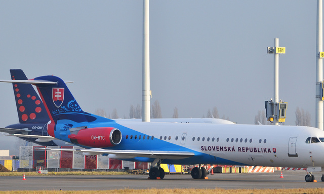 OM-BYC Slovak Government Flight Service Fokker 100 (F28 Mark 0100