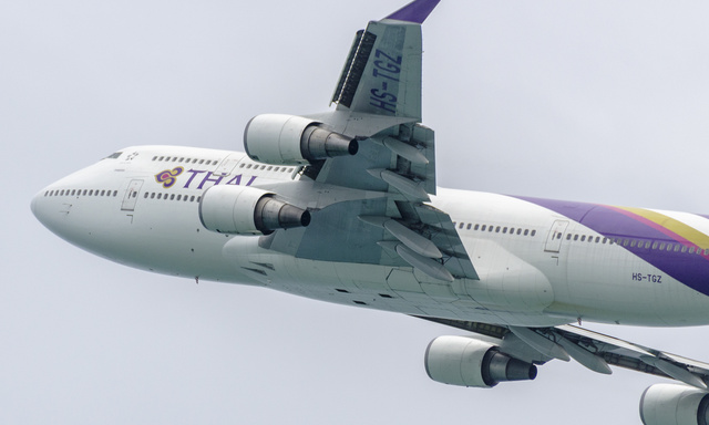 HS-TGZ - Thai Airways Boeing 747-4D7, MSN 28706 | OneSpotter.com