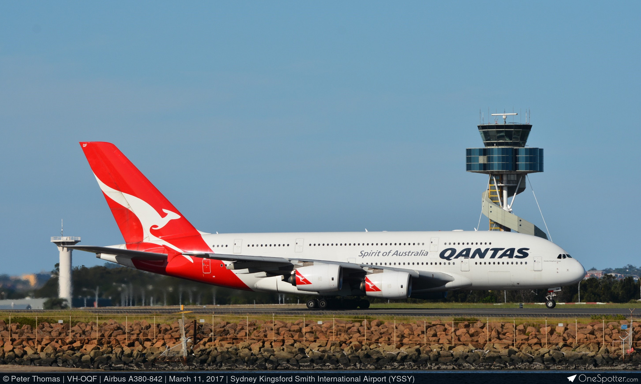 VH-OQF Qantas Airbus A380-842, MSN 029 | OneSpotter.com