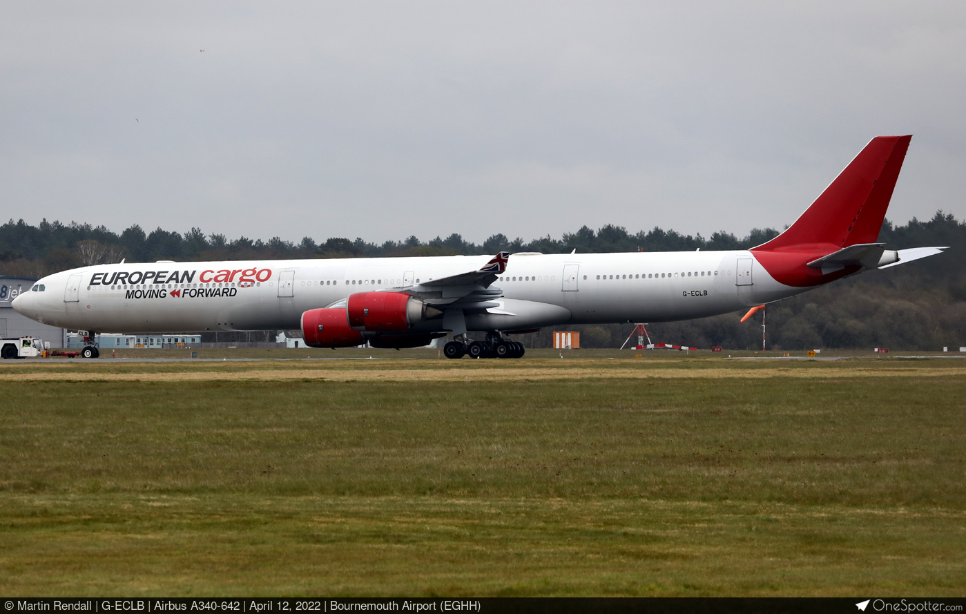 G-ECLB - European Cargo Airbus A340-642, MSN 753 | OneSpotter.com