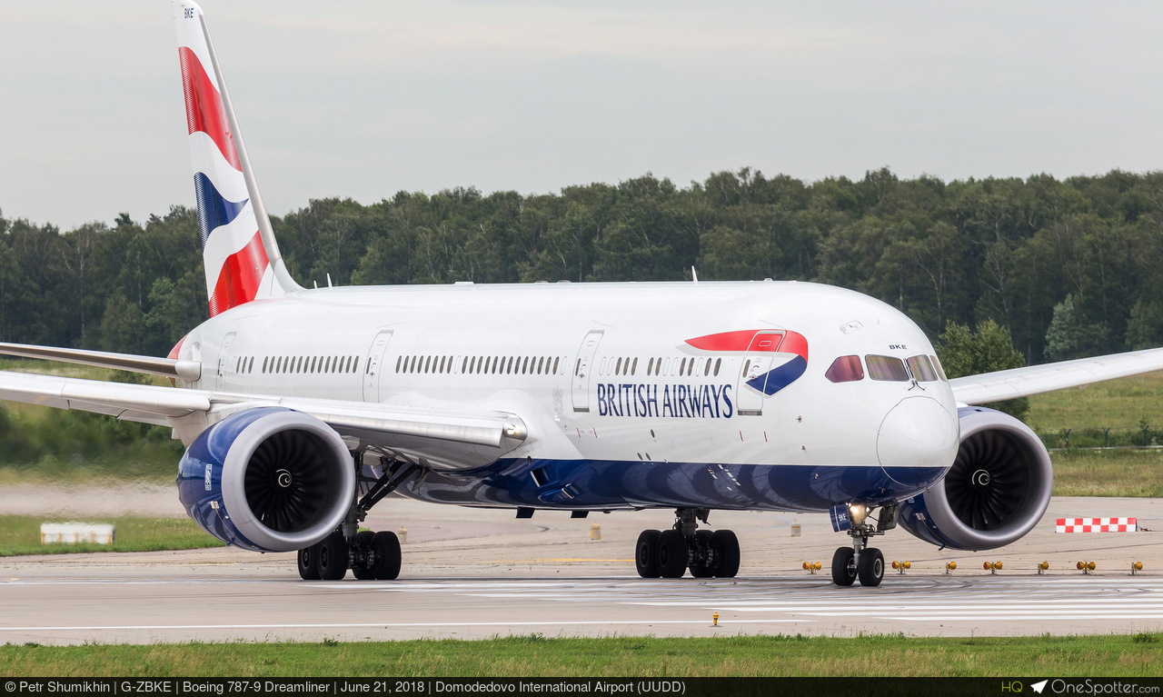 G-ZBKE British Airways Boeing 787-9 Dreamliner, MSN 38620