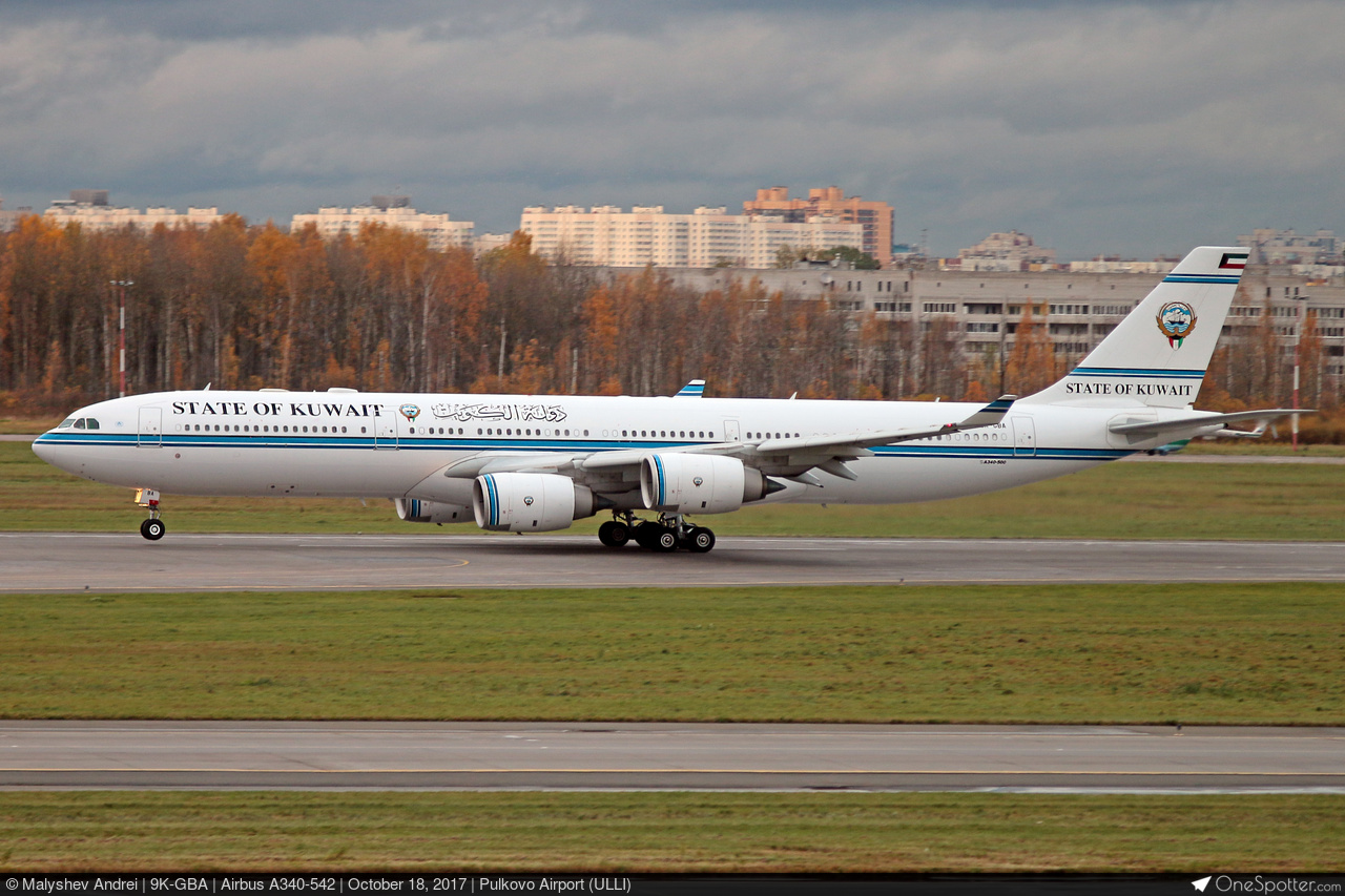 9K-GBA State of Kuwait Airbus A340-542, MSN 1091 | OneSpotter.com