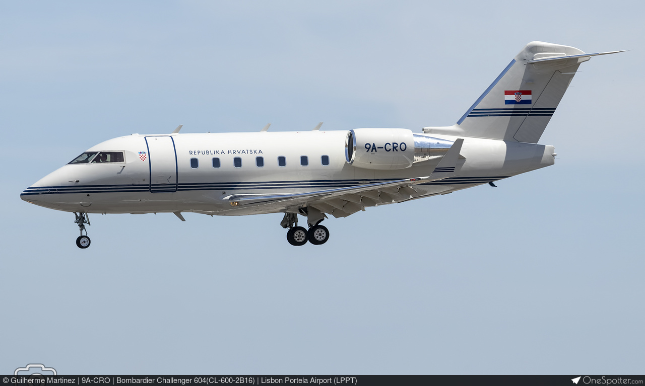 9A-CRO - Croatia - Air Force Bombardier Challenger 604(CL-600-2B16