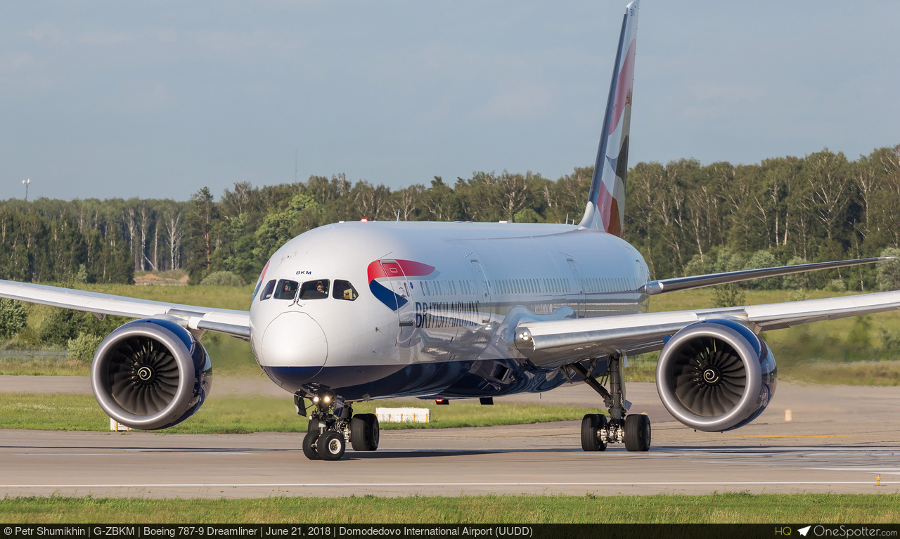 G-ZBKM British Airways Boeing 787-9 Dreamliner, MSN 38629