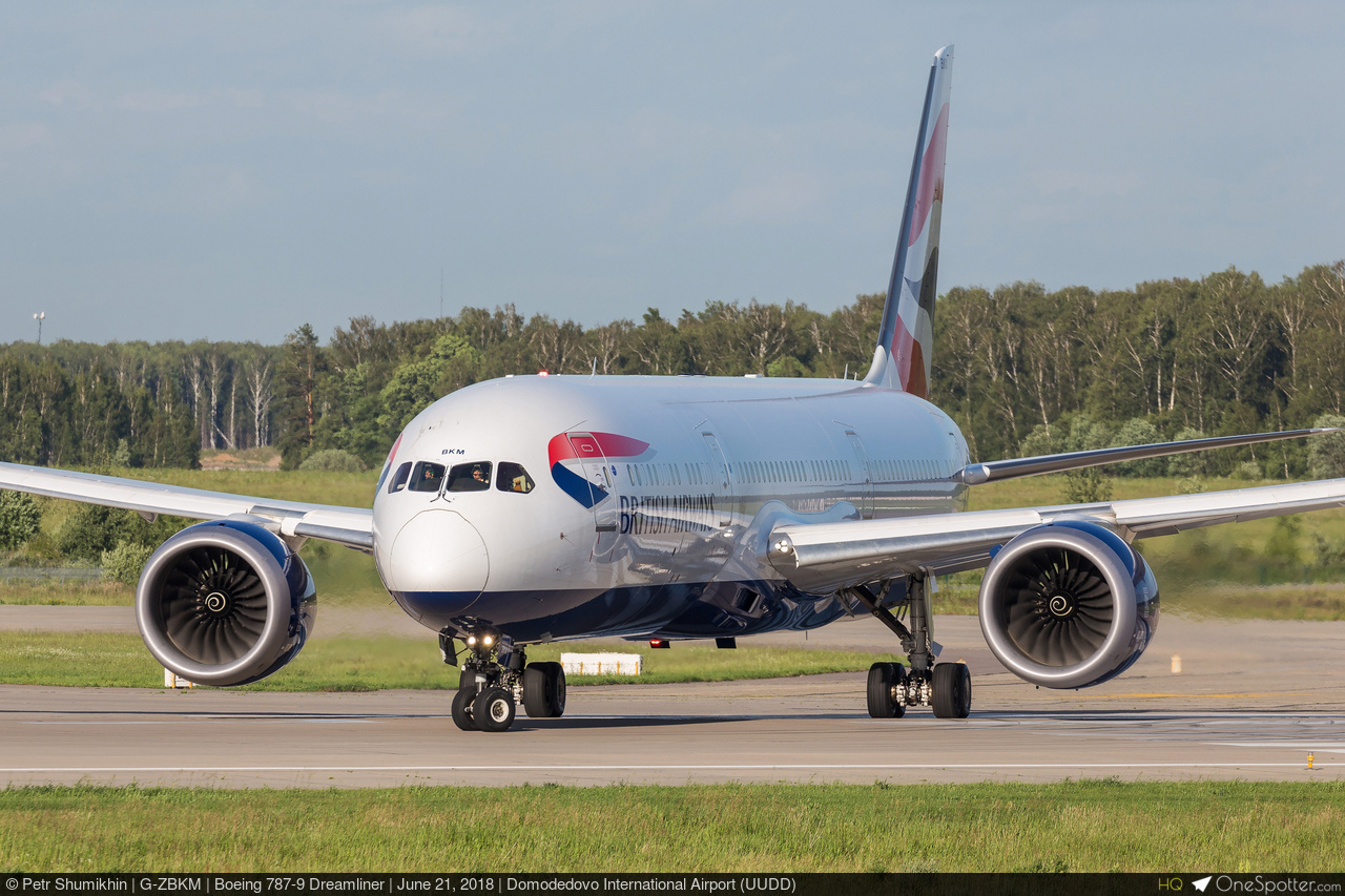 G-ZBKM British Airways Boeing 787-9 Dreamliner, MSN 38629