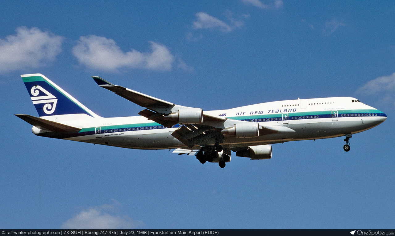 ZK-SUH - Air New Zealand Boeing 747-475, MSN 24896 | OneSpotter.com