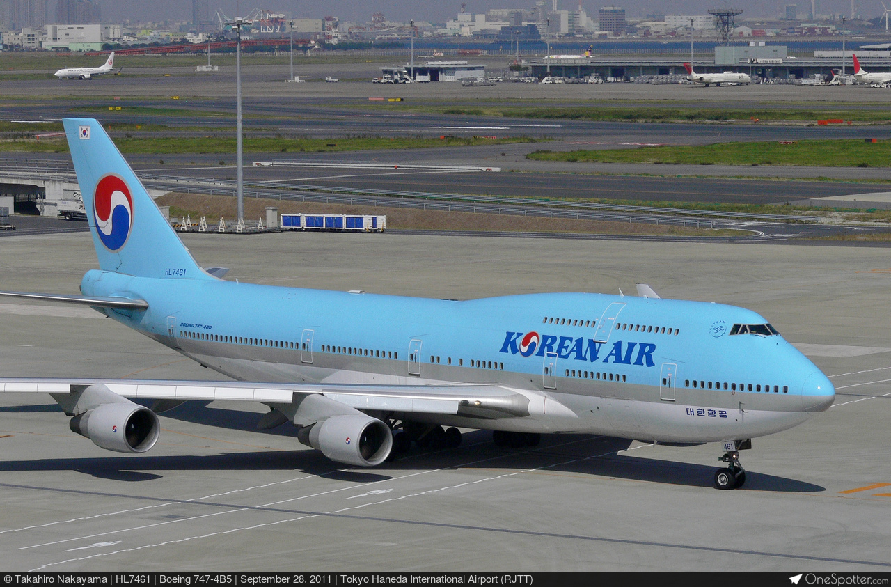 HL7461 - Boeing 747-4B5, Korean Air | OneSpotter.com