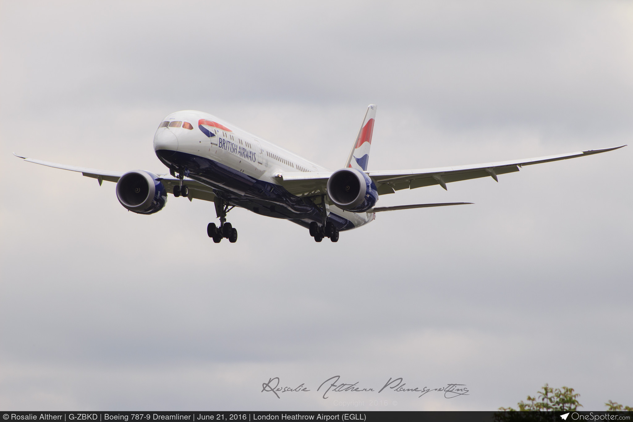 G-ZBKD British Airways Boeing 787-9 Dreamliner, MSN 38618 