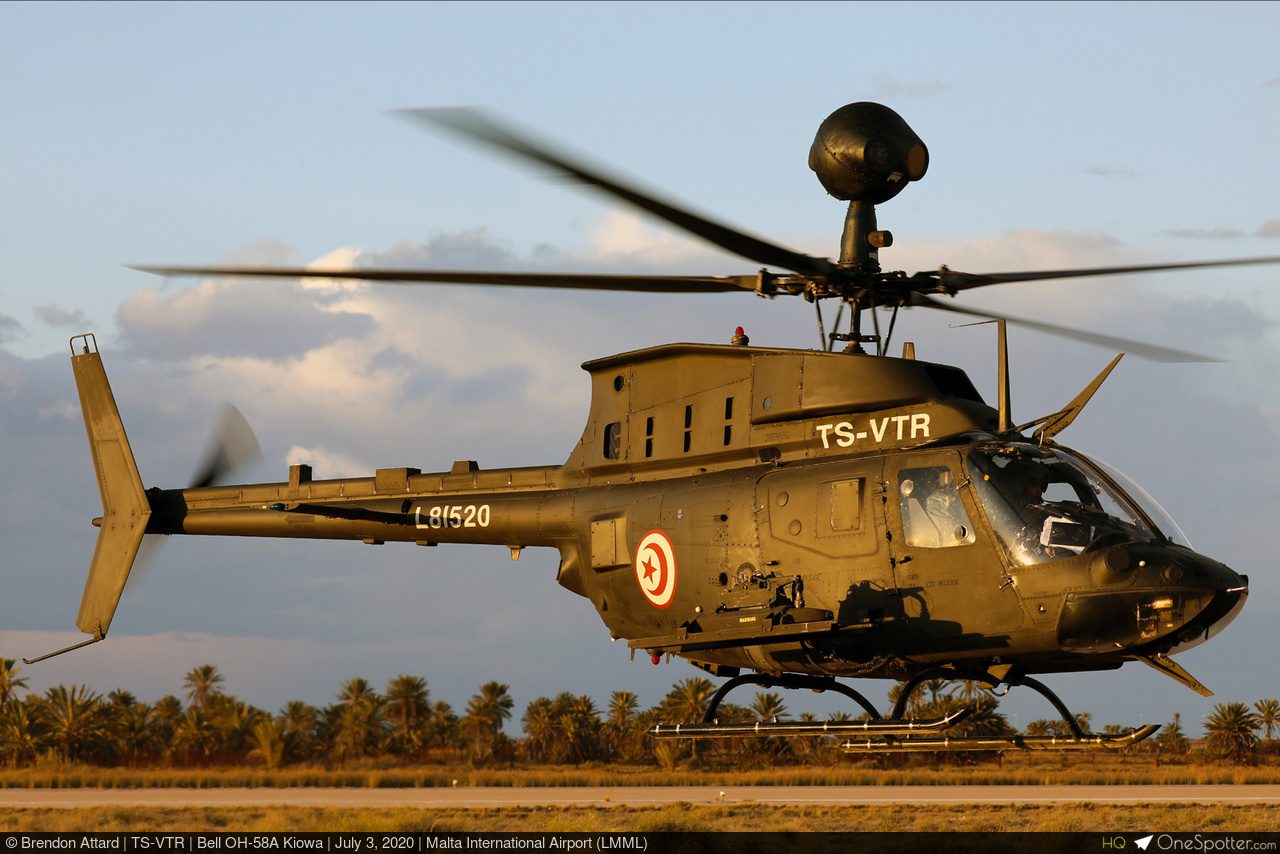 TS-VTR - Bell OH-58A Kiowa, Tunis Air Force | OneSpotter.com