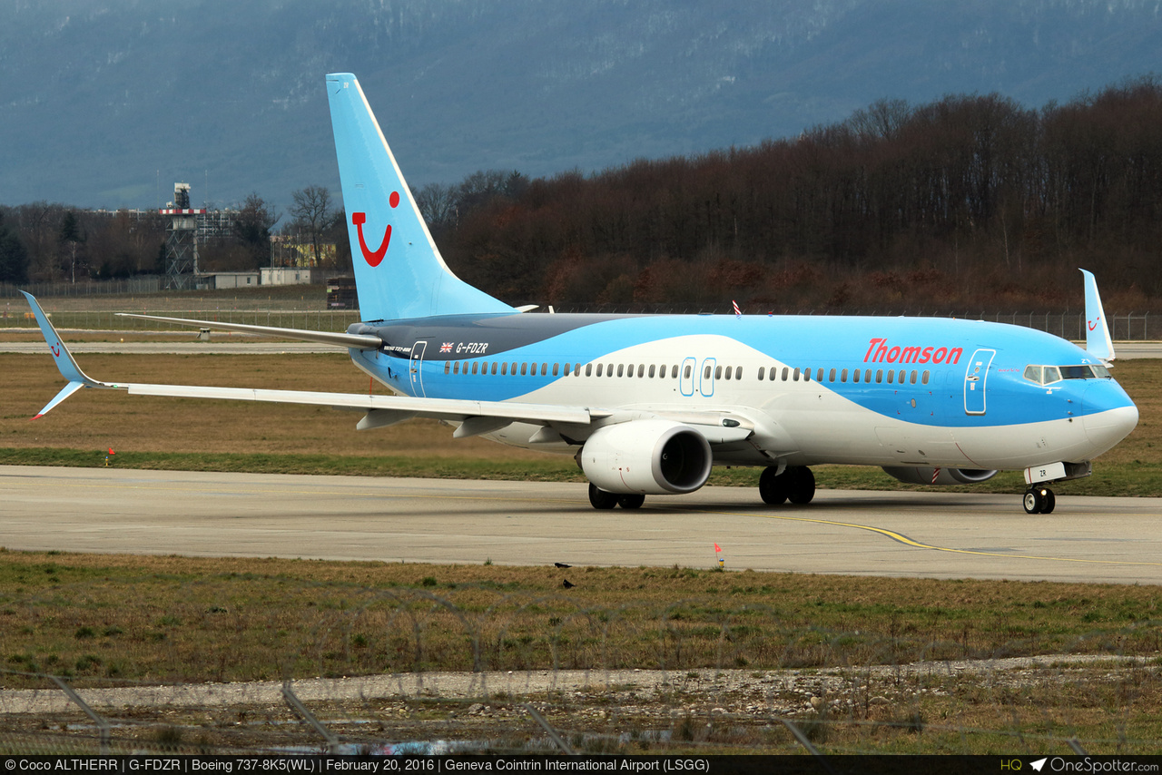 G-FDZR - Boeing 737-8K5(WL), Thomson Airways | OneSpotter.com