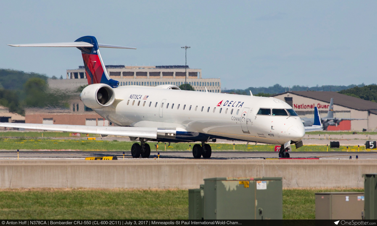 N378CA - Bombardier CRJ-550 (CL-600-2C11), Delta Connection
