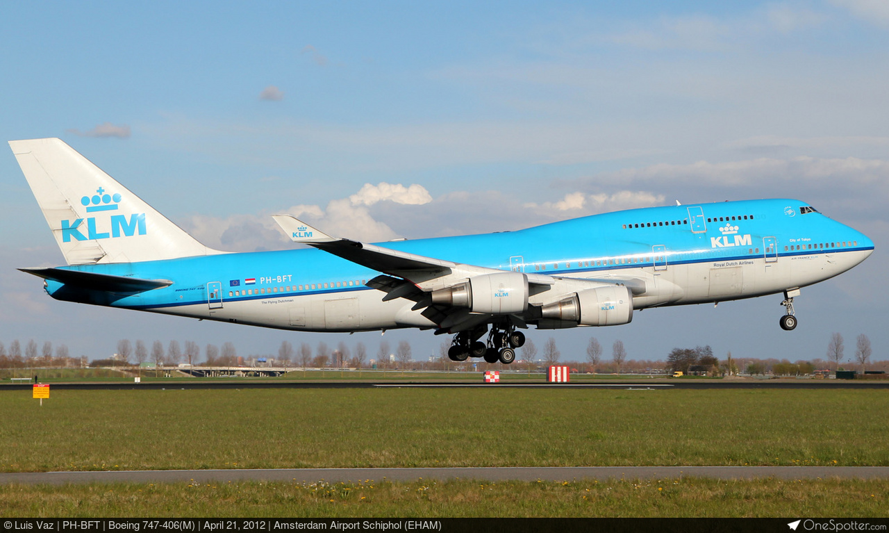 PH-BFT KLM Royal Dutch Airlines Boeing 747-406(M), MSN 28459 