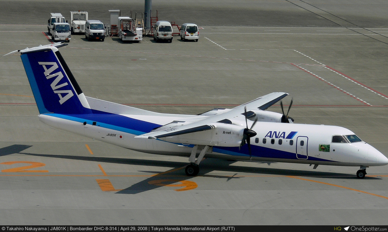 JA801K - Bombardier DHC-8-314, Air Nippon Network | OneSpotter.com