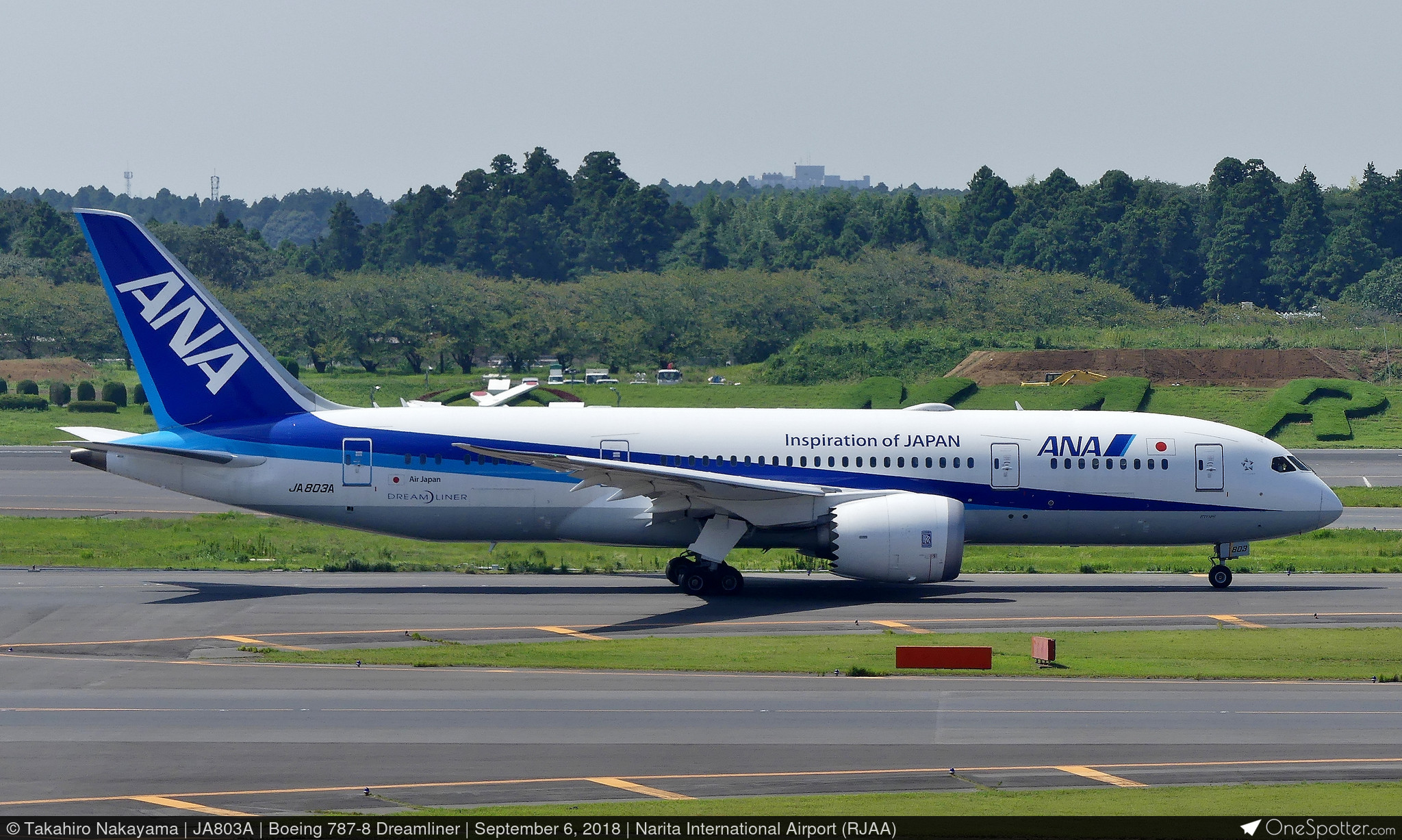 JA803A AirJapan Boeing 787-8 Dreamliner, MSN 34485 | OneSpotter.com