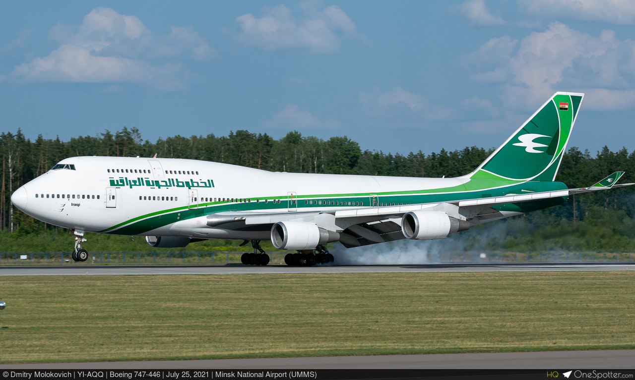 YI-AQQ - Iraqi Airways Boeing 747-446, MSN 27099 | OneSpotter.com