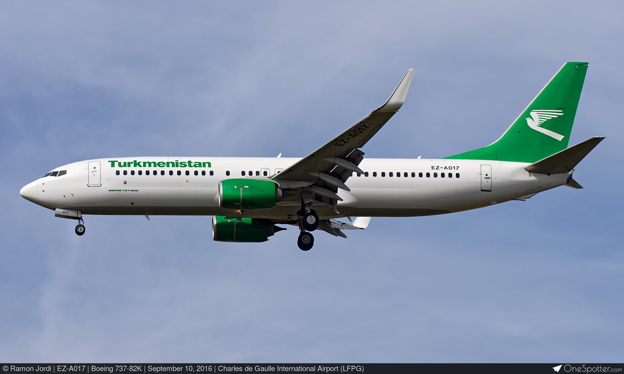 EZ-A017 - Turkmenistan Airlines Boeing 737-82K, MSN 43863