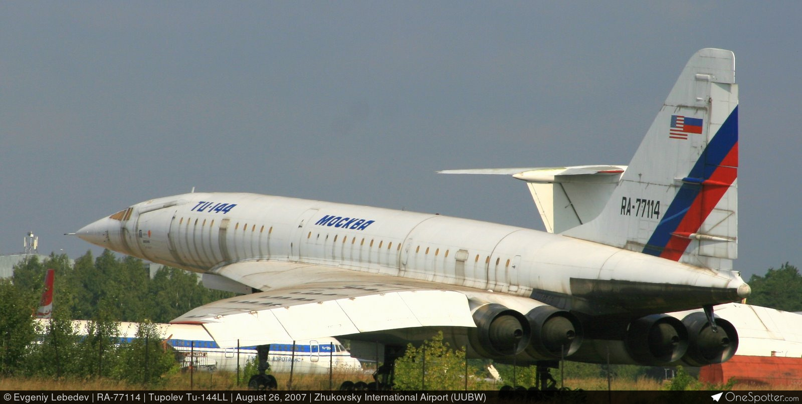 RA-77114 Tupolev Design Bureau Tupolev Tu-144LL, MSN 08-2 