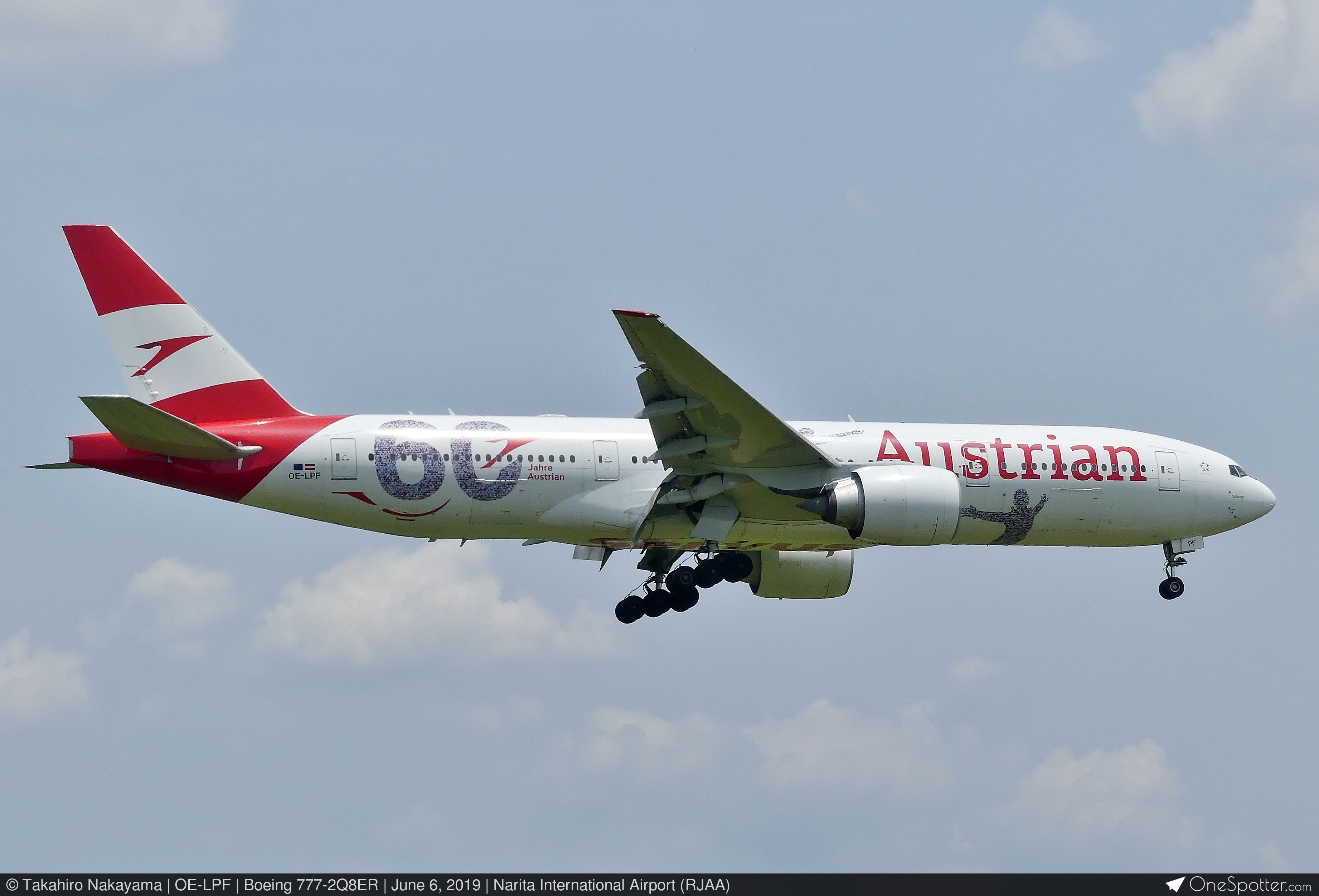 GeminiJets Austrian for Boeing B777-200ER OE-LPF 60th 1/400
