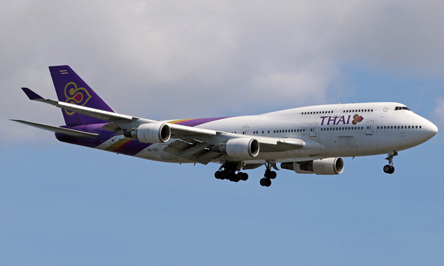 HS-TGZ - Thai Airways Boeing 747-4D7, MSN 28706 | OneSpotter.com
