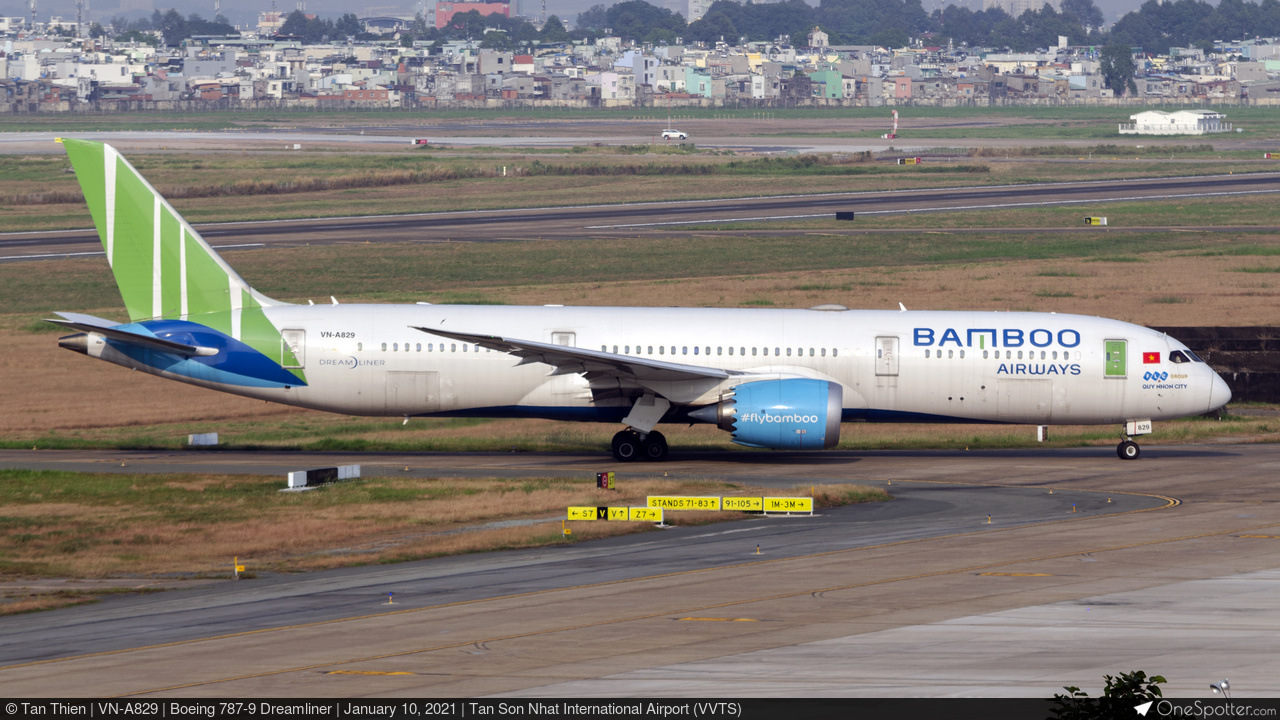 VN-A829 - Boeing 787-9 Dreamliner, Bamboo Airways | OneSpotter.com